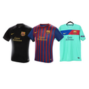 KIT 3 CAMISETAS BARCELONA 11/12