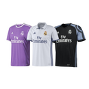 KIT 3 CAMISETAS REAL MADRID 16/17